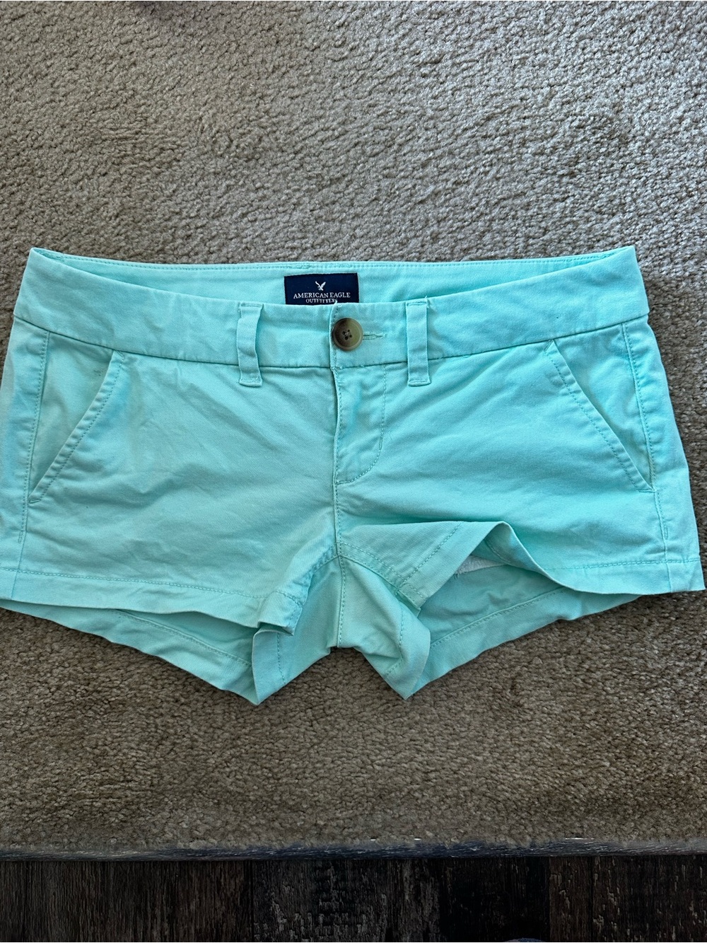 American Eagle Outfitters Mint Shortie Shorts